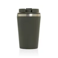   Cana de voiaj, Everestus, 2610E18481, 350 ml, 14.5xØ9 cm, Otel inoxidabil, Polipropilena, Verde