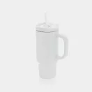 Cana de voiaj, 480 ml, 2502E15478, Everestus, 19 x ⌀8.5 cm, Otel, Alb