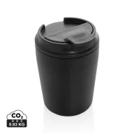   Cana de voiaj, XD, 2610E18507, 220 ml, 12xØ8 cm, Polipropilena, Otel inoxidabil, Negru