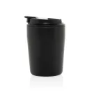 Cana de voiaj, XD, 2610E18507, 220 ml, 12xØ8 cm, Polipropilena, Otel inoxidabil, Negru