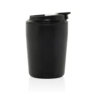  Cana de voiaj, XD, 2610E18507, 220 ml, 12xØ8 cm, Polipropilena, Otel inoxidabil, Negru