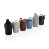   Cana de voiaj, XD, 2610E18507, 220 ml, 12xØ8 cm, Polipropilena, Otel inoxidabil, Negru