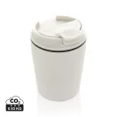 Cana de voiaj, XD, 2610E18511, 220 ml, 12xØ8 cm, Polipropilena, Otel inoxidabil, Alb