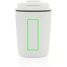 Cana de voiaj, XD, 2610E18511, 220 ml, 12xØ8 cm, Polipropilena, Otel inoxidabil, Alb