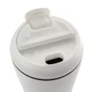 Cana de voiaj, XD, 2610E18511, 220 ml, 12xØ8 cm, Polipropilena, Otel inoxidabil, Alb