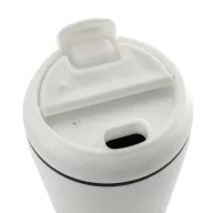   Cana de voiaj, XD, 2610E18511, 220 ml, 12xØ8 cm, Polipropilena, Otel inoxidabil, Alb