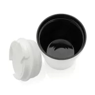   Cana de voiaj, XD, 2610E18511, 220 ml, 12xØ8 cm, Polipropilena, Otel inoxidabil, Alb