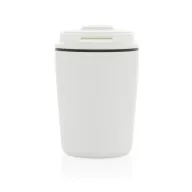   Cana de voiaj, XD, 2610E18511, 220 ml, 12xØ8 cm, Polipropilena, Otel inoxidabil, Alb