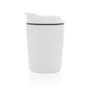 Cana de voiaj, XD, 2610E18511, 220 ml, 12xØ8 cm, Polipropilena, Otel inoxidabil, Alb