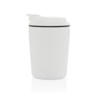   Cana de voiaj, XD, 2610E18511, 220 ml, 12xØ8 cm, Polipropilena, Otel inoxidabil, Alb