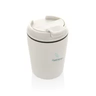   Cana de voiaj, XD, 2610E18511, 220 ml, 12xØ8 cm, Polipropilena, Otel inoxidabil, Alb