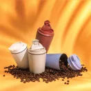 Cana de voiaj, XD, 2610E18511, 220 ml, 12xØ8 cm, Polipropilena, Otel inoxidabil, Alb