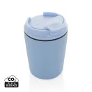 Cana de voiaj, XD, 2610E18508, 220 ml, 12xØ8 cm, Polipropilena, Otel inoxidabil, Albastru Light