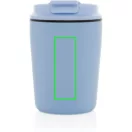 Cana de voiaj, XD, 2610E18508, 220 ml, 12xØ8 cm, Polipropilena, Otel inoxidabil, Albastru Light