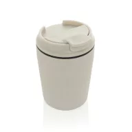   Cana de voiaj, XD, 2610E18506, 220 ml, 12xØ8 cm, Polipropilena, Otel inoxidabil, Bej