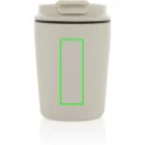 Cana de voiaj, XD, 2610E18506, 220 ml, 12xØ8 cm, Polipropilena, Otel inoxidabil, Bej