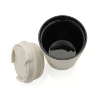   Cana de voiaj, XD, 2610E18506, 220 ml, 12xØ8 cm, Polipropilena, Otel inoxidabil, Bej