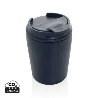   Cana de voiaj, XD, 2610E18509, 220 ml, 12xØ8 cm, Polipropilena, Otel inoxidabil, Albastru Navy