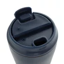 Cana de voiaj, XD, 2610E18509, 220 ml, 12xØ8 cm, Polipropilena, Otel inoxidabil, Albastru Navy