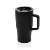   Cana de voiaj, 490 ml, 2509E17032, Everestus, 16.4xØ 6.8 cm, Ceramica, Polipropilena, Negru