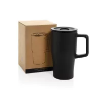   Cana de voiaj, 490 ml, 2509E17032, Everestus, 16.4xØ 6.8 cm, Ceramica, Polipropilena, Negru