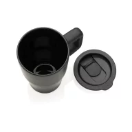   Cana de voiaj, 490 ml, 2509E17032, Everestus, 16.4xØ 6.8 cm, Ceramica, Polipropilena, Negru