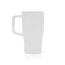 Cana de voiaj, 490 ml, 2509E17036, Everestus, 16.4xØ 6.8 cm, Ceramica, Polipropilena, Alb