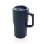 Cana de voiaj, 490 ml, 2509E17034, Everestus, 16.4xØ 6.8 cm, Ceramica, Polipropilena, Albastru navy