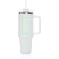   Sticla de apa sport, 1200 ml, 2502E15380, Everestus, 27.7 x ⌀7 cm, Otel, Alb
