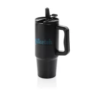  Cana termos, 900 ml, 2509E17042, Everestus, 14.7x23.5xØ 9.7 cm, Otel, Polipropilena, Negru