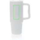 Cana termos, 900 ml, 2509E17044, Everestus, 14.7x23.5xØ 9.7 cm, Otel, Polipropilena, Alb
