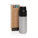 Sticla termos, Everestus, 2610E19367, 500 ml, 24.2xØ7.5 cm, Otel inoxidabil, Polipropilena, Argintiu