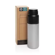   Sticla termos, Everestus, 2610E19367, 500 ml, 24.2xØ7.5 cm, Otel inoxidabil, Polipropilena, Argintiu