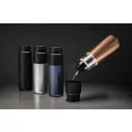   Sticla termos, Everestus, 2610E19366, 500 ml, 24.2xØ7.5 cm, Otel inoxidabil, Polipropilena, Albastru Navy