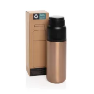   Sticla termos, Everestus, 2610E19365, 500 ml, 24.2xØ7.5 cm, Otel inoxidabil, Polipropilena, Maro Bronz