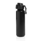 Sticla de apa sport, 600 ml, 2502E15448, Everestus, 23.5 x ⌀6.7 cm, Otel, Negru