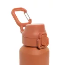 Sticla de apa sport, 600 ml, 2502E15451, Everestus, 23.5 x ⌀6.7 cm, Otel, Portocaliu