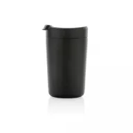   Cana de voiaj, Avira, 42FEB231143, 300 ml, 13.8xØ8.8 cm, Otel, Polipropilena, Negru