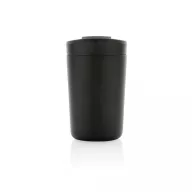  Cana de voiaj, Avira, 42FEB231143, 300 ml, 13.8xØ8.8 cm, Otel, Polipropilena, Negru