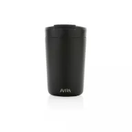   Cana de voiaj, Avira, 42FEB231143, 300 ml, 13.8xØ8.8 cm, Otel, Polipropilena, Negru