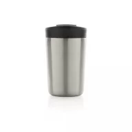   Cana de voiaj, Avira, 42FEB231146, 300 ml, 13.8xØ8.8 cm, Otel, Polipropilena, Argintiu