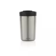   Cana de voiaj, Avira, 42FEB231146, 300 ml, 13.8xØ8.8 cm, Otel, Polipropilena, Argintiu