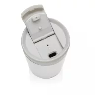   Cana de voiaj, Avira, 42FEB231148, 300 ml, 13.8xØ8.8 cm, Otel, Polipropilena, Alb