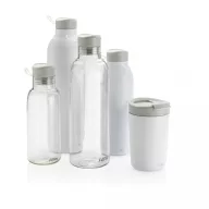   Cana de voiaj, Avira, 42FEB231148, 300 ml, 13.8xØ8.8 cm, Otel, Polipropilena, Alb