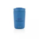 Cana de voiaj, Avira, 42FEB231144, 300 ml, 13.8xØ8.8 cm, Otel, Polipropilena, Albastru