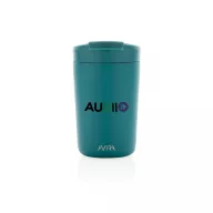   Cana de voiaj, Avira, 42FEB231147, 300 ml, 13.8xØ8.8 cm, Otel, Polipropilena, Turcoaz
