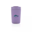 Cana de voiaj, Avira, 42FEB231145, 300 ml, 13.8xØ8.8 cm, Otel, Polipropilena, Violet