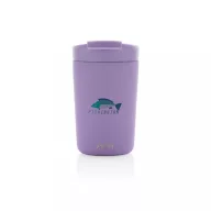   Cana de voiaj, Avira, 42FEB231145, 300 ml, 13.8xØ8.8 cm, Otel, Polipropilena, Violet