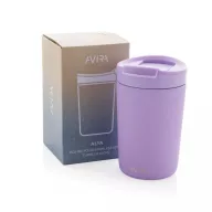   Cana de voiaj, Avira, 42FEB231145, 300 ml, 13.8xØ8.8 cm, Otel, Polipropilena, Violet