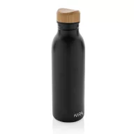   Sticla de apa sport 600 ml, 2401E16132, Avira, 22.5xØ6.7 cm, Otel, Bambus, Negru